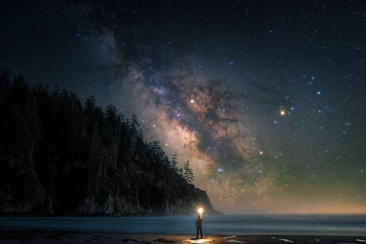 The Oregon Coast is an amazing place to watch the Milky Way Galaxy over the ocean.&nbsp; This is one of my favorite images.&nbsp...